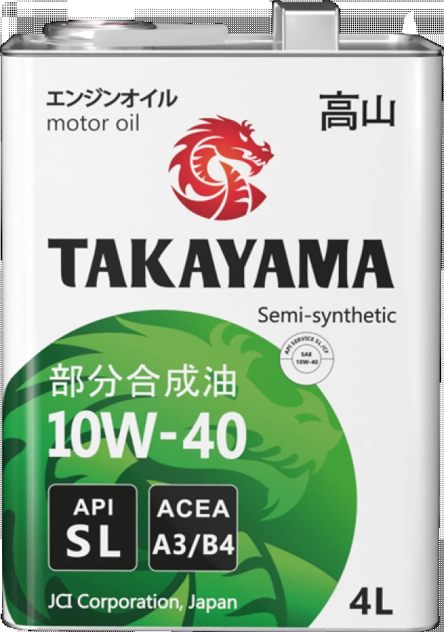 TAKAYAMA SAE 10W-40 API SL, ACEA A3/B4, 4X4L, артикул Mobil 605047