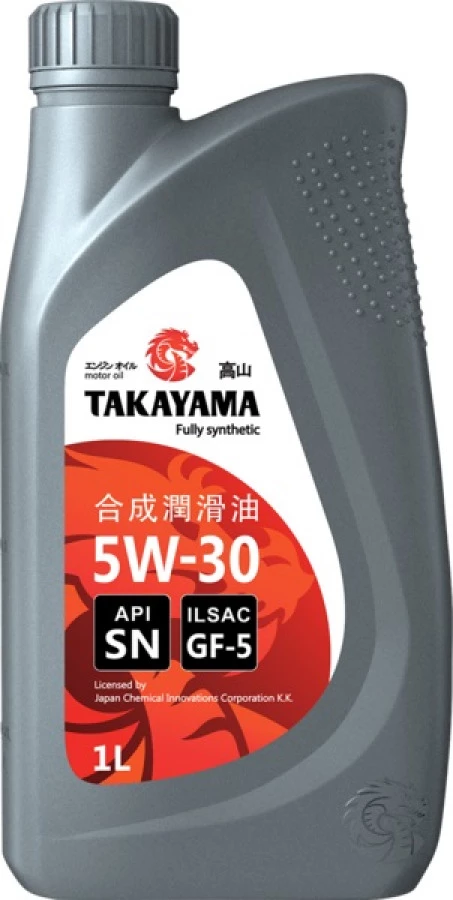 TAKAYAMA SAE 5W-30 ILSAC GF-5, API SN пластик, 12X1L, артикул Mobil 605551