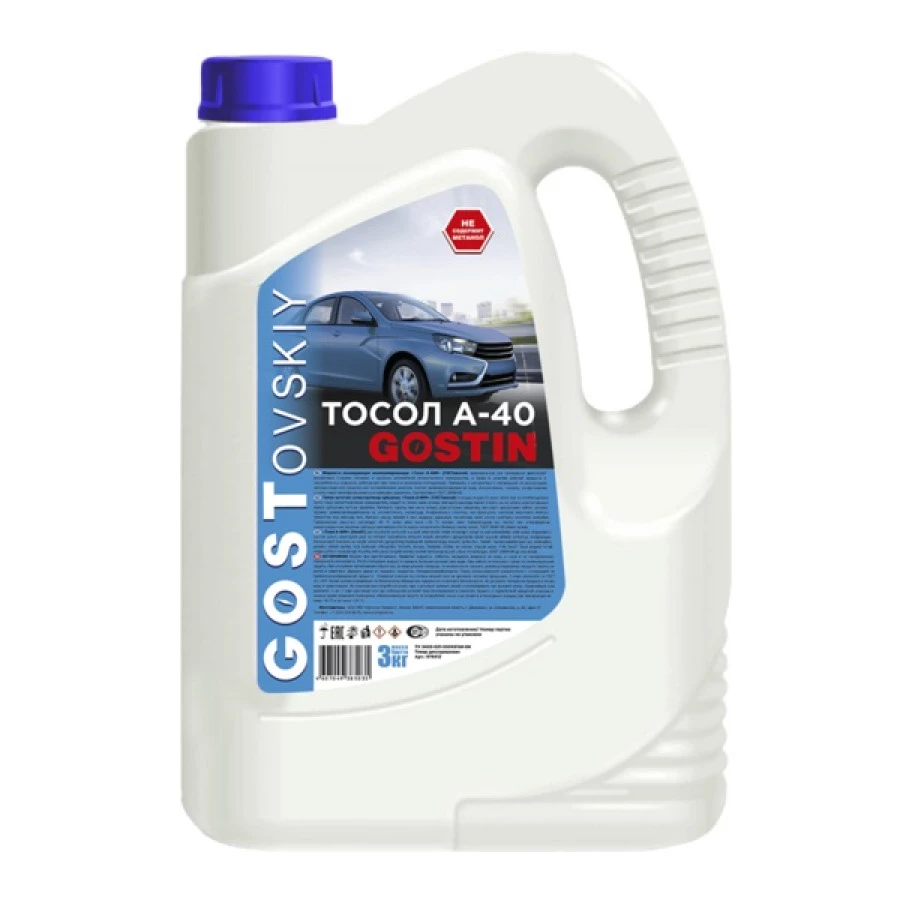 Тосол "Гостовский" А-40, 3кг, артикул Mobil 978412