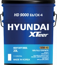 Товар HYUNDAI XTeer HD9000 E6/CK-4 10W-40, 20L