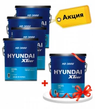 Товар Hyundai XTeer HD 3000 15W40 CF-4, 1X(4X20L+20L)шт