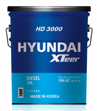 Товар HYUNDAI XTeer HD 3000 15W40 CF-4, 20L