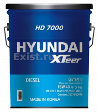 Товар HYUNDAI XTeer HD 7000 15W40 CI-4, 18L