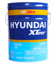 Товар HYUNDAI XTeer HD Ultra 15W40 CJ-4, 20L