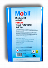 MOBILUBE HD 80W-90, 18L, артикул Mobil 155425