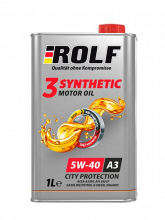 Товар ROLF 3-synthetic 5W-40 ACEA A3/B4, 1L