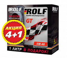 Товар ROLF GT SAE 5W-40 API SN/CF, 4L+1L