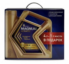 Товар ROSNEFT Magnum Ultratec 5W-30, Акция (4+1)L