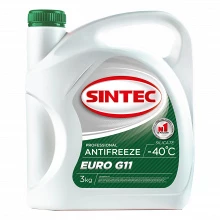 Товар SINTEC ANTIFREEZE EURO G11 (-40),3KG