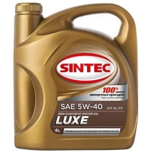 Товар SINTEC LUXE  5W-40 API SL/CF, 4L