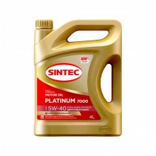 Товар SINTEC PLATINUM 7000 5W-40 A3/B4, 4L