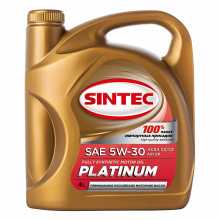Товар SINTEC PLATINUM SAE 5W-30 API SP, ACEA C2/C3, 4L