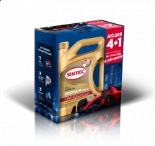 Товар SINTEC PREMIUM 9000 5W-40 A3/B4 Акция 1X(4L+1L)