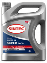 Товар SINTEC SUPER 3000 10W-40 API SG/CD, 4L