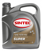 Товар SINTEC SUPER SAE 10W-40 API SG/CD, 4L