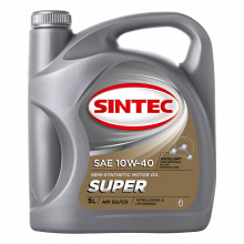 Товар SINTEC SUPER SAE 10W-40 API SG/CD, 5L