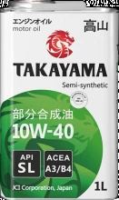 Товар TAKAYAMA SAE 10W-40 API SL, ACEA A3/B4, 12X1L