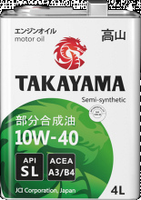 Товар TAKAYAMA SAE 10W-40 API SL, ACEA A3/B4, 4X4L