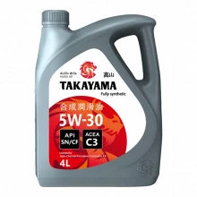 Товар TAKAYAMA SAE 5W-30 API SN/СF С3  пластик, 4X4L