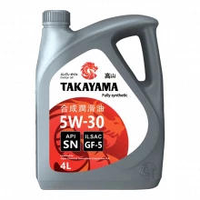 Товар TAKAYAMA SAE 5W-30 ILSAC GF-5, API SN пластик, 4X4L